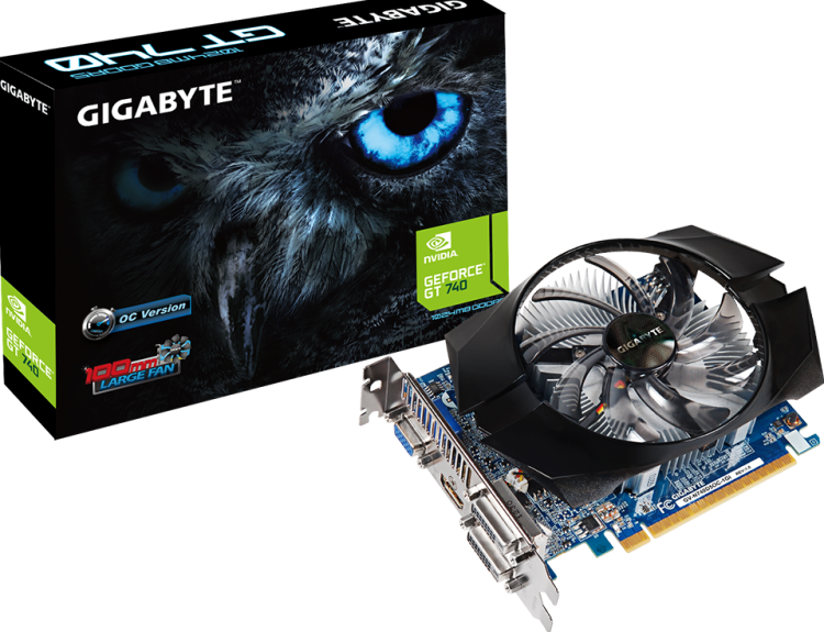 Видеокарта 1Gb Gigabyte GV-N740D5OC-1GI GeForce GT 740 128-Bit GDDR5 PCI Express 3.0 HDCP