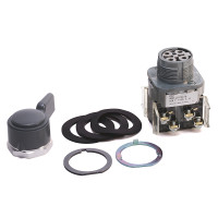 ALLEN BRADLEY 800T-JG141 30.5MM TYPE 4/13 3 POS. SEL. SWITCH-NON-ILLUM., GRAY, METAL WING LEVER SPRING RTN FR/ BOTH