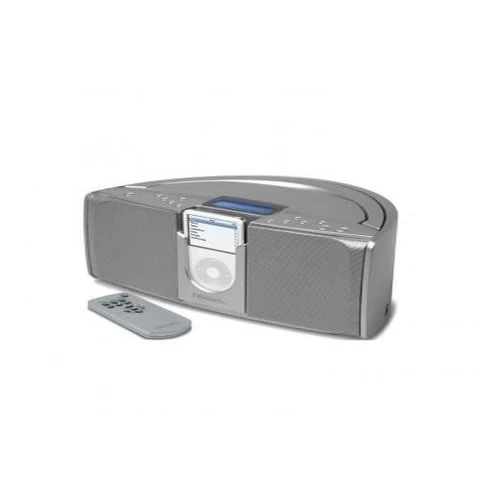 EMERSON  STEREO SYSTEM PORTABLE FOR IPOD SILVER ITONE