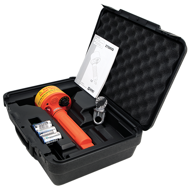 AEMC 275HVD HIGH VOLTAGE DETECTOR, 240 TO 275KV, LED; VOLTAGE MEASURING RANGE AC:80V TO 275KV; METER DISPLAY TYPE:LED; OPERATING TEMPERATURE RANGE:-15ВЄC TO +55ВЄC AEMC 275HVD HIGH VOLTAGE DETECTOR, 240 TO 275KV, LED; VOLTAGE MEASURING RANGE AC:80V TO 275KV; METER DISPLAY TYPE:LED; OPERATING TEMPERATURE RANGE:-15ВЄC TO +55ВЄC