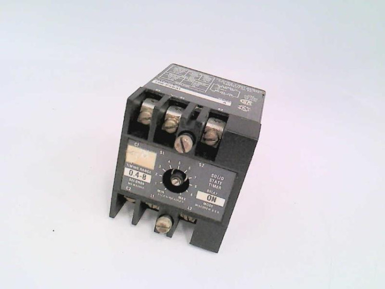 ALLEN BRADLEY 700-PSBA1 SOLID STATE TIMING MODULE, ON-DELAY, SELF CONTAINED POTENTIOMETER, 0.4 - 8.0 SECOND TIMING RANGE ALLEN BRADLEY 700-PSBA1 SOLID STATE TIMING MODULE, ON-DELAY, SELF CONTAINED POTENTIOMETER, 0.4 - 8.0 SECOND TIMING RANGE