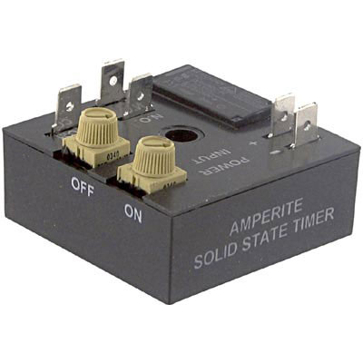 AMPERITE 24D220SST1A TIME DELAY RELAY, SPST-NO, 20SEC, 24VDC; CONTACT CONFIGURATION:SPST-NO; NOM INPUT VOLTAGE:24V DC; DELAY TIME RANGE:0.2S TO 20S; TIMING ADJUSTMENT:RESI AMPERITE 24D220SST1A TIME DELAY RELAY, SPST-NO, 20SEC, 24VDC; CONTACT CONFIGURATION:SPST-NO; NOM INPUT VOLTAGE:24V DC; DELAY TIME RANGE:0.2S TO 20S; TIMING ADJUSTMENT:RESI