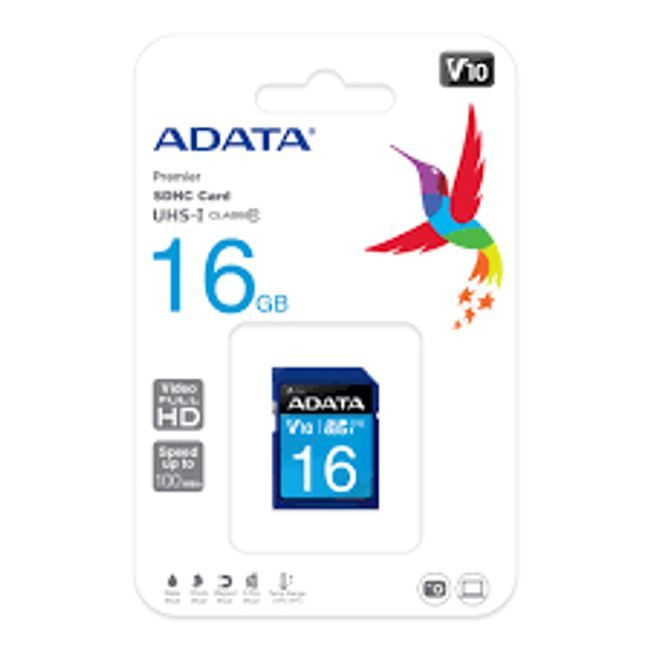 Носитель SD 16GB A-DATA SDHC   ASDH16GUICL10-R