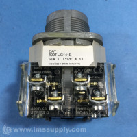ALLEN BRADLEY 800T-JG141B 30.5MM TYPE 4/13 3 POS. SEL. SWITCH-NON-ILLUM., GRAY, METAL WING LEVER SPRING RTN FR/ BOTH