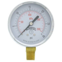 AMETEK P844UK-30 PRESSURE GAUGE 0-30PSI 1/8IN CENTER BACK