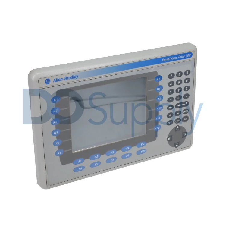 ALLEN BRADLEY 2711P-B7C4D1 PV PLUS 700, KEY/TOUCH ETHERNET, DC PS, INCL RS232, 32MB FLASH/64MB RAM