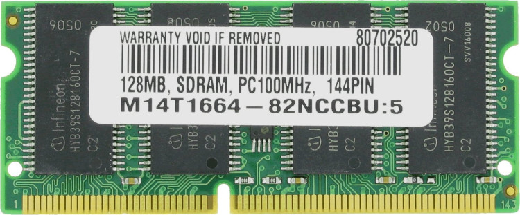 128MB unbuffered SDRAM DIMM for NetSever E60 128MB unbuffered SDRAM DIMM for NetSever E60