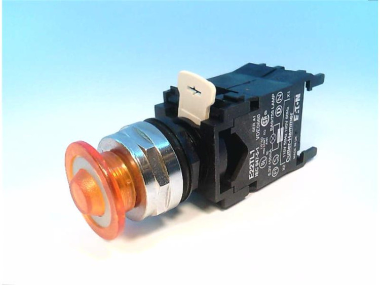 EATON CORPORATION E22GH9X11 PUSHBUTTON AMBER MUSH ILLUMINATED PUSH/PULL 29.5MM EATON CORPORATION E22GH9X11 PUSHBUTTON AMBER MUSH ILLUMINATED PUSH/PULL 29.5MM