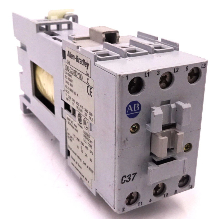 CONTACTOR, SCREW TERMINALS, 18.5KW/400V, COIL 2 TERMINALS, COIL TERMINALS AT LINE SIDE, CONTROL VOLTAGE 24V DC WITH DIODE, 1 N.C. AUXILIARY CONTACT, SINGEL PACK