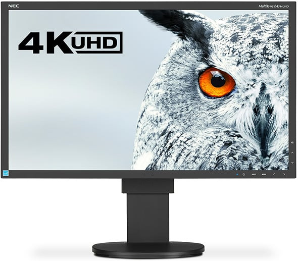Монитор NEC 24" ЕА244UHD 4K monitor,Black(IPS,350cd-m,1000:1,5ms,3840x2160,178