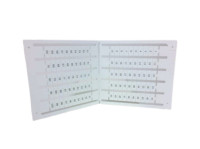 ALLEN BRADLEY 1492-SM6X12H1-10 TERMINAL MARKER CARD WHITE NO/1-10 100TABS