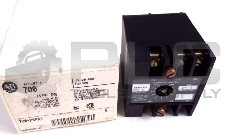 ALLEN BRADLEY 700-PSPA1 TIMER MODULE SOLID STATE 0.1 - 2SEC. OFF-DELAY ALLEN BRADLEY 700-PSPA1 TIMER MODULE SOLID STATE 0.1 - 2SEC. OFF-DELAY
