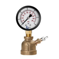 AMETEK 12106 PRESSURE GAUGE 0-30PSI 1/4NPT BOTTOM
