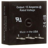 AMPERITE DFS154-60 SOLID STATE FLASHER SPST-NO 60FPM 120VAC; CONTACT CONFIGURATION:SPST-NO; NOM INPUT VOLTAGE:120VAC; DELAY TIME RANGE:60FPM; TIMING ADJUSTMENT:FIXED; RE