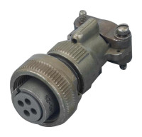 AMPHENOL MS3106F14S-2S CIRCULAR CONNECTOR RCPT SIZE 14S, 4POS, CABLE; CONNECTOR TYPE:CIRCULAR MILITARY; CONNECTOR BODY MATERIAL:ALUMINIUM ALLOY; GENDER:RECEPTACLE; CONTACT G