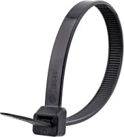 3M 6206 MIN PUR MAY BE REQ'D 8" BLACK CABLE TIE HEAVY DUTY - 120LB (BAGGED)