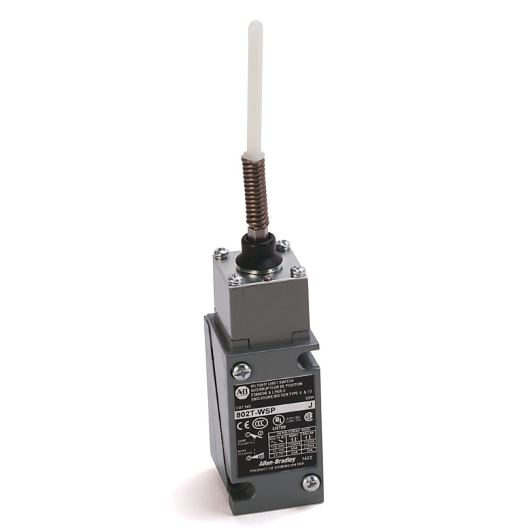 ALLEN BRADLEY 802T-WSP1 LIMIT SWITCH, NEMA TYPE 4 AND 13 OILTIGHT CONSTRUCTION, PLUG-IN, WOBBLE STICK, NYLON, 2-CIRCUIT, HEAD ONLY ALLEN BRADLEY 802T-WSP1 LIMIT SWITCH, NEMA TYPE 4 AND 13 OILTIGHT CONSTRUCTION, PLUG-IN, WOBBLE STICK, NYLON, 2-CIRCUIT, HEAD ONLY