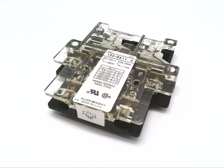 ALLEN BRADLEY 195-BA11 AUXILIARY CONTACT FOR CONTACTOR