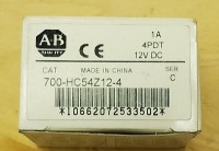 ALLEN BRADLEY 700-HC54Z12 RELAY 1AMP 4PDT 12V DC