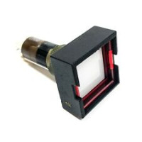 ALLEN BRADLEY 800A-M2DA MOMENTARY PUSH BUTTON, STAB TYPE TERMINATION, EXTENDED HEAD, LARGE SQUARE BEZEL, AMBER, NON-ILLUMINATED, NO FACTORY ASSEMBLY