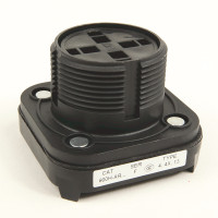 ALLEN BRADLEY 800H-AR9D1 30.5MM TYPE 4/4X/13 MOM. CONTACT PB, NON-ILLUM., YELLOW, FLUSH HD, 1 NO