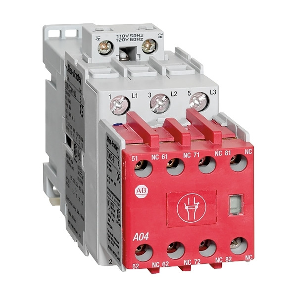 SAFETY CONTACTOR, SCREW TERMINALS, 18.5KW/400V, COIL 2 TERMINALS, COIL TERMINALS AT LINE SIDE, CONTROL VOLTAGE 24V 50/60HZ, 2 N.O. + 2 N.C. AUXILIARY CONTACT SAFETY CONTACTOR, SCREW TERMINALS, 18.5KW/400V, COIL 2 TERMINALS, COIL TERMINALS AT LINE SIDE, CONTROL VOLTAGE 24V 50/60HZ, 2 N.O. + 2 N.C. AUXILIARY CONTACT