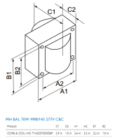 ADVANCE BALLAST 71A5237500DBP MH BAL 70W M98/143 277V C&C