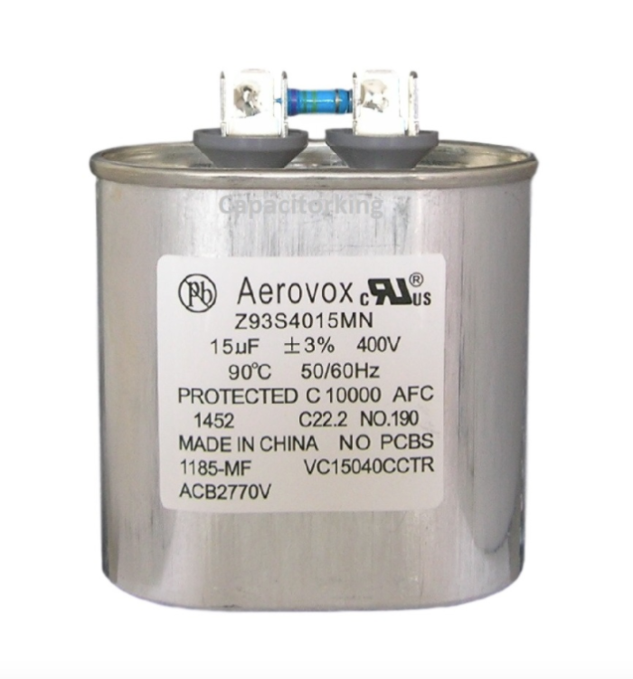 AEROVOX M22P3715M00 CAPACITOR 15UF 370V 50/60HZ 70C AEROVOX M22P3715M00 CAPACITOR 15UF 370V 50/60HZ 70C