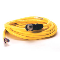 ALLEN BRADLEY 889M-F12AHMU-3 CONNECTION SYSTEM, DC MICRO, PATCHCORD, M23, STRAIGHT MALE TO STRAIGHT FEMALE, 12 PIN, 3 M