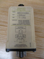 AGASTAT SSC22ABF TIMING RELAY 120VAC/DC TIME 9S