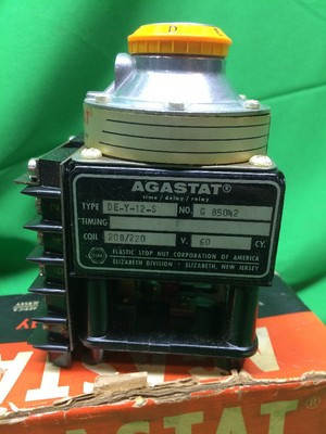 AGASTAT DE-Y-12 TIME DELAY RELAY 230VAC 60CY TIME-TBD