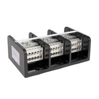 ALLEN BRADLEY 1492-PD31123 1492 POWER BLOCK, POWER DISTRIBUTION BLOCK, 3-POLE, ALUMINUM, 1 OPENING LINE SIDE, 12 OPENINGS LOAD SIDE, 380 AMPS