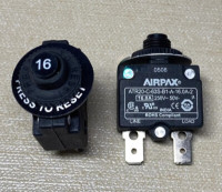 AIRPAX ATR20-C-63S-B0-A-5A-0 MIN QTY 100 THERMAL CIRCUIT-BREAKER; SERIES:ATR20; VOLTAGE RATINGVDC:50V; VOLTAGE RATINGVAC:250V; CURRENT RATING:5A; ACTUATION:PUSH-TO-RESET; ACTUATOR