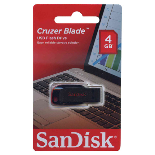 SanDisk SDCZ50-004G-B35, USB Flash Drive 4GB "Cruzer Blade"