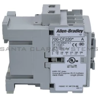 ALLEN BRADLEY 700-CF220KD CONTROL RELAY, 2 N.O., 2 N.C., OPEN TYPE, CONTROL VOLTAGE 110V 50/60HZ, SINGLEPACK