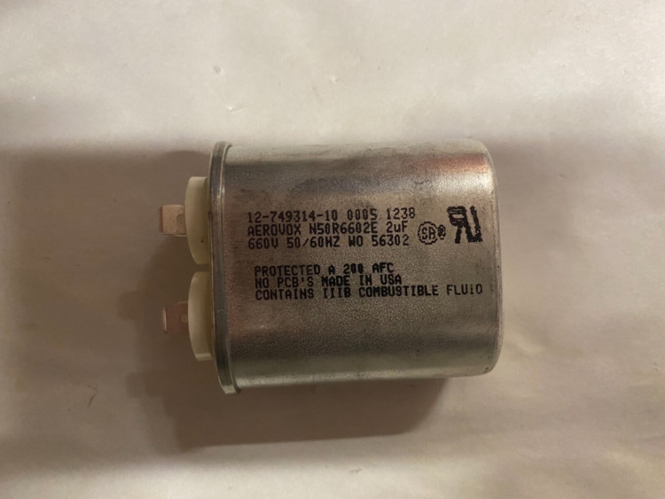 AEROVOX N50R6602E CAPACITOR 2 UF 660V 50/60HZ AEROVOX N50R6602E CAPACITOR 2 UF 660V 50/60HZ