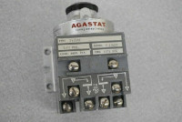 AGASTAT 2412FF TIMING RELAY ON-DELAY DPDT 127VAC 1-10 MINUTES