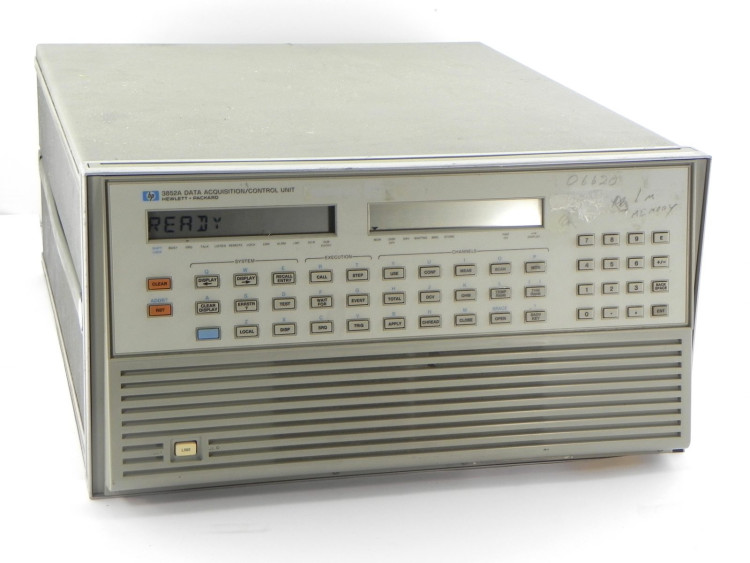 AGILENT 3852A DATA ACQUISITION/CONTROL UNIT AGILENT 3852A DATA ACQUISITION/CONTROL UNIT