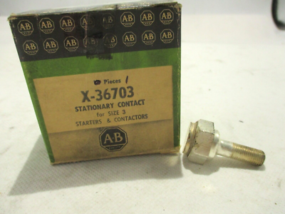 ALLEN BRADLEY X-36703 CONTACT STATIONARY Z150 FOR SIZE3 100AMP 10PER BOX ALLEN BRADLEY X-36703 CONTACT STATIONARY Z150 FOR SIZE3 100AMP 10PER BOX