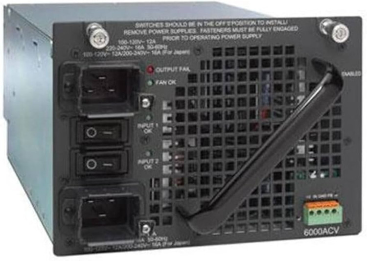 Catalyst 4500 6000W AC dual input Power Supply (Data + PoE) Catalyst 4500 6000W AC dual input Power Supply (Data + PoE)