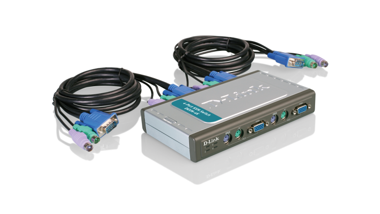 KVM-коммутатор D-Link DKVM-4K, 4-port KVM-коммутатор D-Link DKVM-4K, 4-port