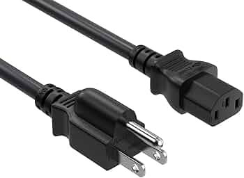 POWER CORD 10AMP 125V 5FT C13 OUTLET