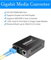 Industrial 2 port Fast Ethernet media converter Single-mode, sigle fiber,1310/1550nm 20KM, SC/ST optional, DC12-36V
