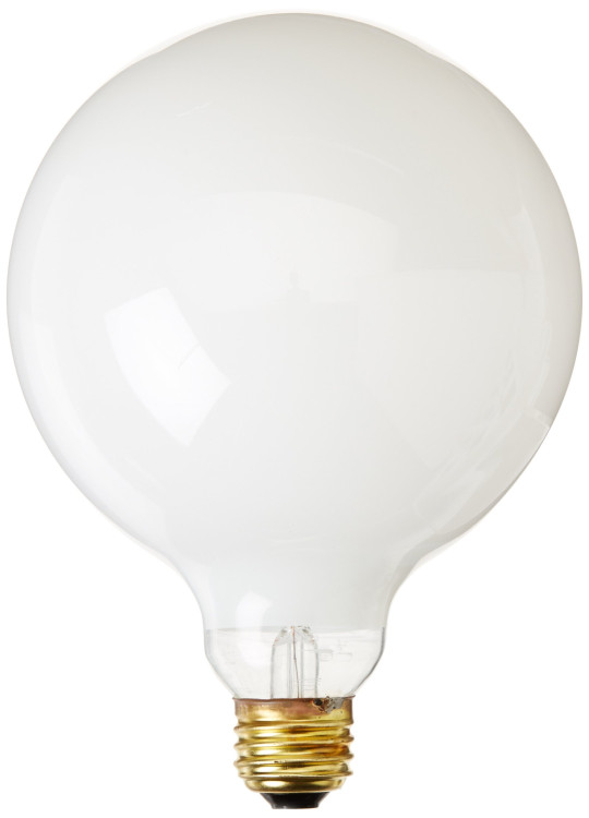 ACCUDYNE INDUSTRIES 2046 BULB GLOBE STYLE 40WATT WHITE 130V 3000HRS
