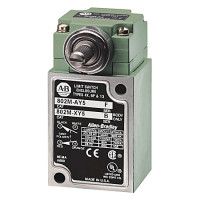ALLEN BRADLEY 802M-HZJ7 LIMIT SWITCH, PRE-WIRED FACTORY SEALED, COMPLETE SWITCH, LEVER TYPE, SPRING RETURN, HIGH OPERATING TORQUE, 2-CIRCUIT, CW AND CCW DIRECTIONS, 4-PIN MIC