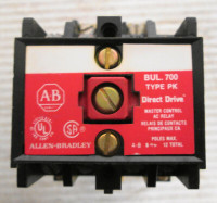 ALLEN BRADLEY 700-PK400A4 RELAY,INDUSTRIAL 600V AC MAX 20 AMP MAX