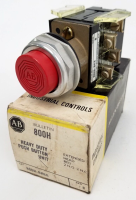 ALLEN BRADLEY 800H-BK6B SWITCH,PUSHBUTTON 600V AC MAX 10 AMP MAX