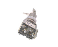 ALLEN BRADLEY 800T-H3303A 30.5MM TYPE 4/13 2 POS. CYLINDER LOCK SEL. SWITCH, MAINT., LOCK-BOTH, STD. KEY, D020 KEY, 1 NO-1 NC