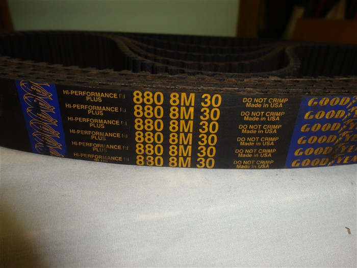 GOODYEAR TIRE & RUBBER TIMING BELT 30MM WIDE 8MM PITCH 1080MM LONG GOODYEAR TIRE & RUBBER TIMING BELT 30MM WIDE 8MM PITCH 1080MM LONG