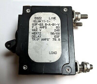 AIRPAX IELHK1117220001V CIRCUIT PROTECTOR, HYD-MAG, 2P, 240V 20A; INPUT VOLTAGE VAC:240V; NO. OF POLES:2; CURRENT RATING:20A; INTERRUPTING CAPACITY:7.5KA; DIELECTRIC STRENGTH
